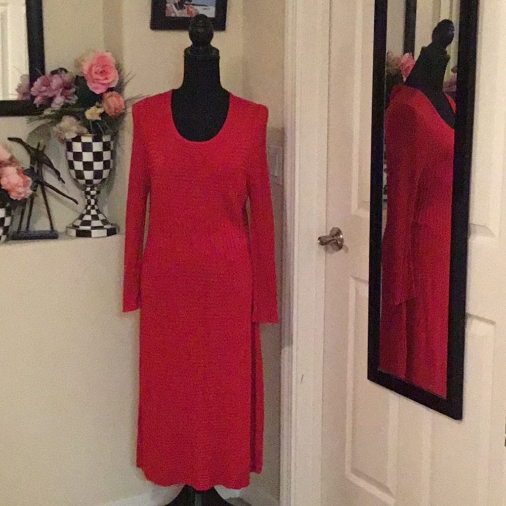 Elegant Red Women's Dress